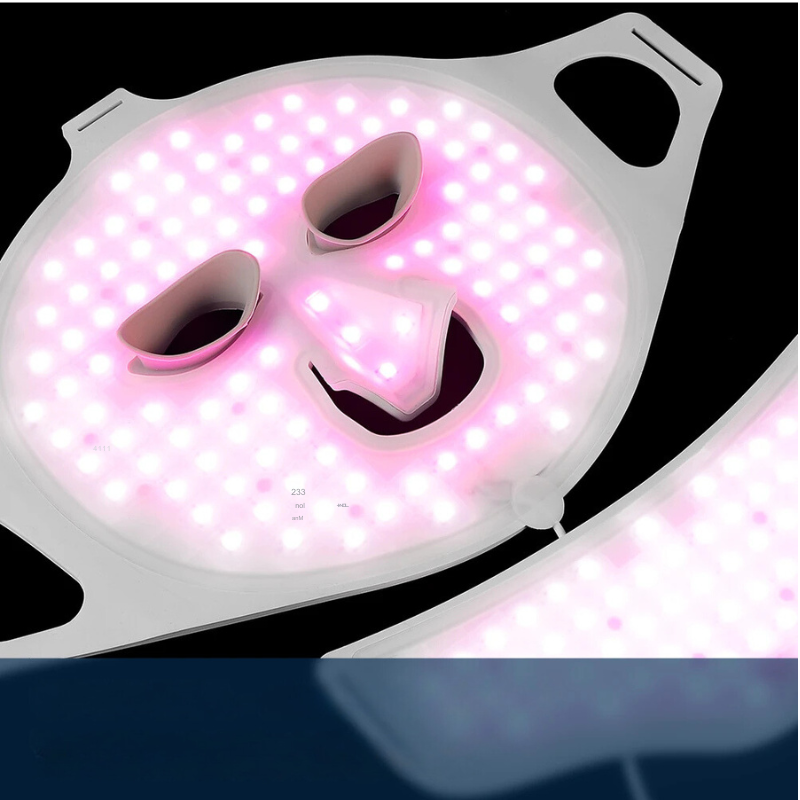 BowLift | LED Light Therapy Mask Luminex 7 | 7 Colors Light for Face & Neck | 168 LEDs | Skin Rejuvenation with Silicone Comfort