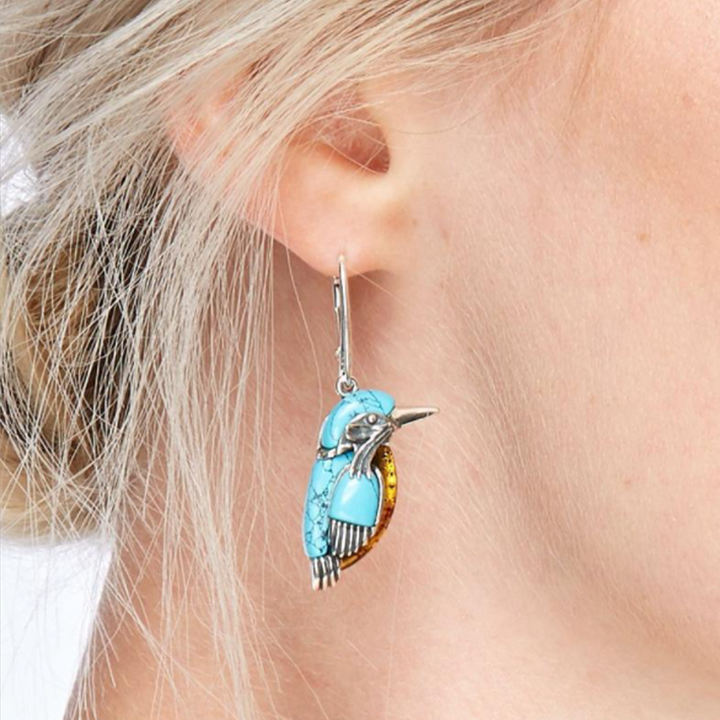 BowLift | Vintage Turquoise Bird Earrings