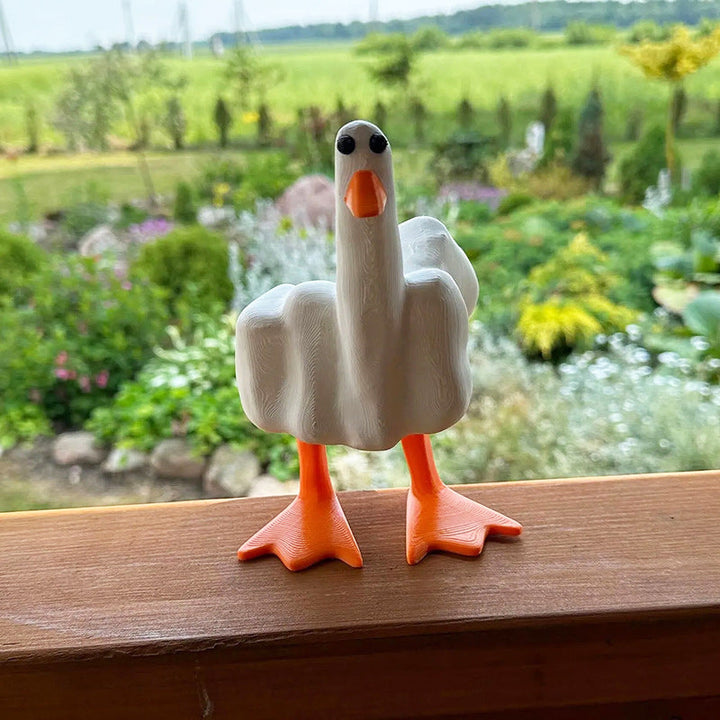 BowLift | Middle Finger Duck Resin Ornament