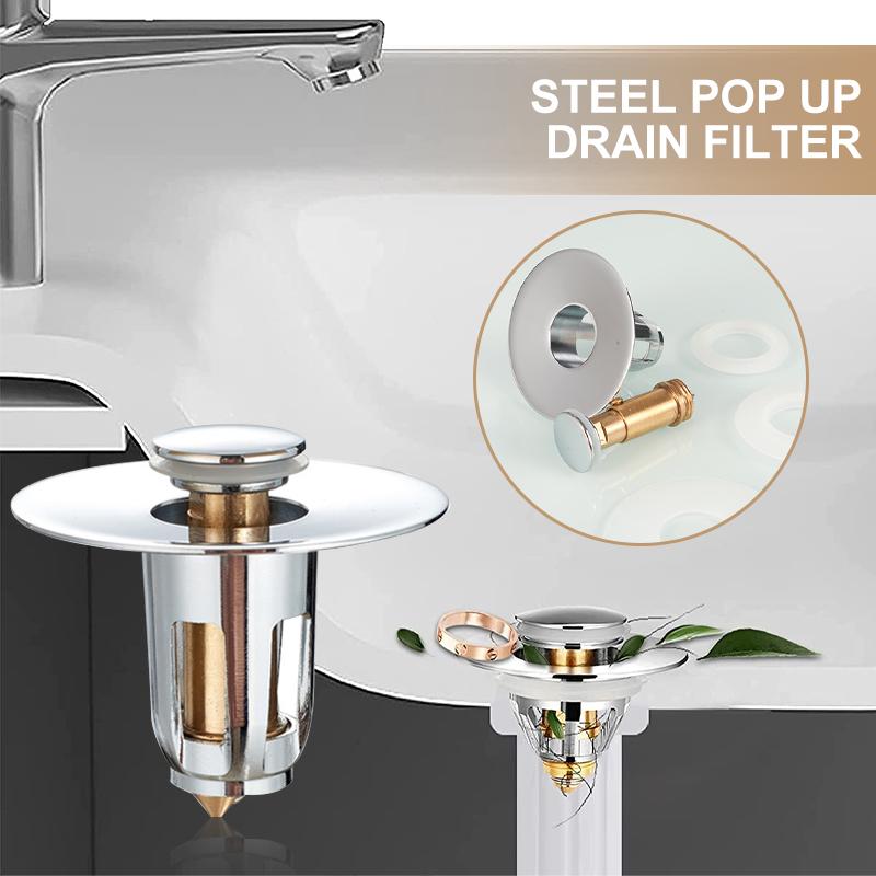 Steel Pop Up Drain Filter | Bowlift