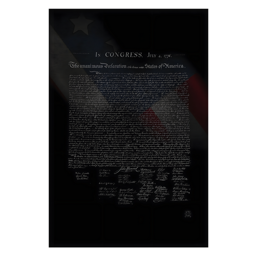 Decorative Wall Art Featuring Historical Declaration Print | Bowlift