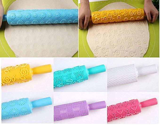 Colored 3D Pattern Rolling Pin | Bowlift