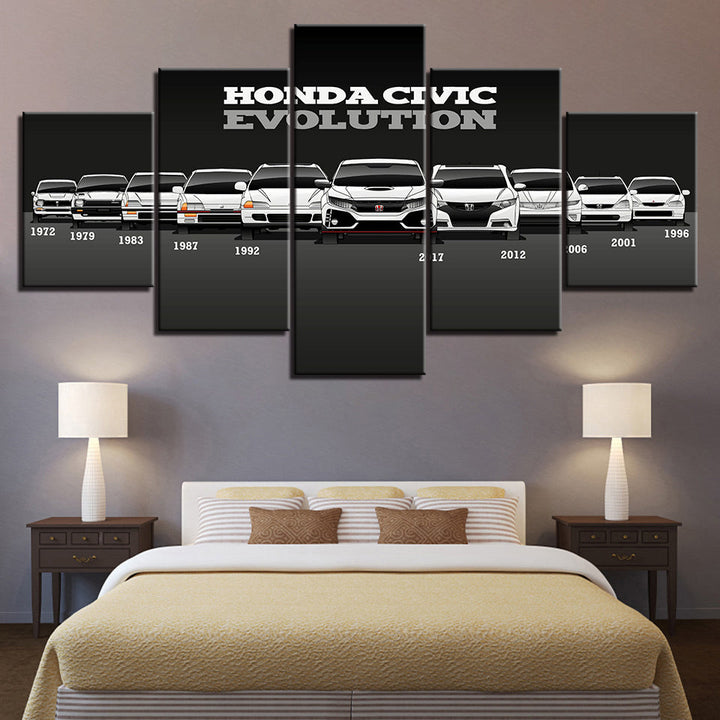 Honda Civic Evolution - Canvas Wall Art Painting | Bowlift
