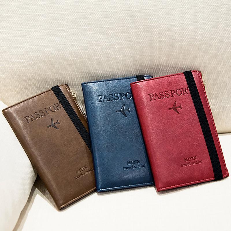 Men's Leather Passport Wallet with RFID Blocking | Bowlift