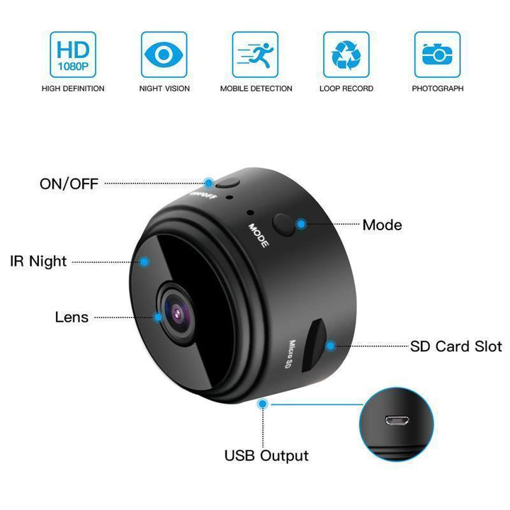 BowLift | 1080p Magnetic WiFi Mini Camera