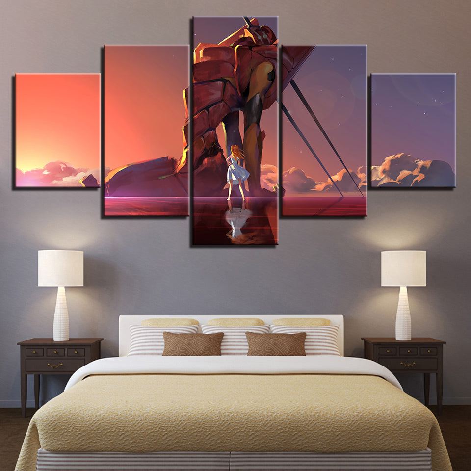 Woman Looking At A Rock - Canvas Wall Art Painting | Bowlift