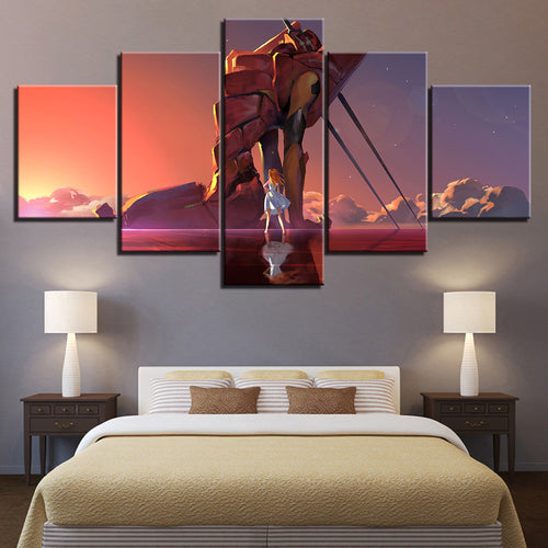 Woman Looking At A Rock - Canvas Wall Art Painting | Bowlift