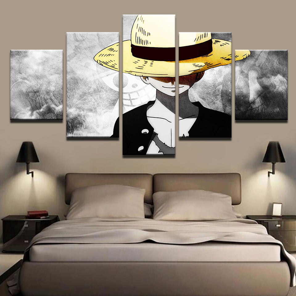Boy In The Yellow Hat 5 Piece - Canvas Wall Art Painting | Bowlift