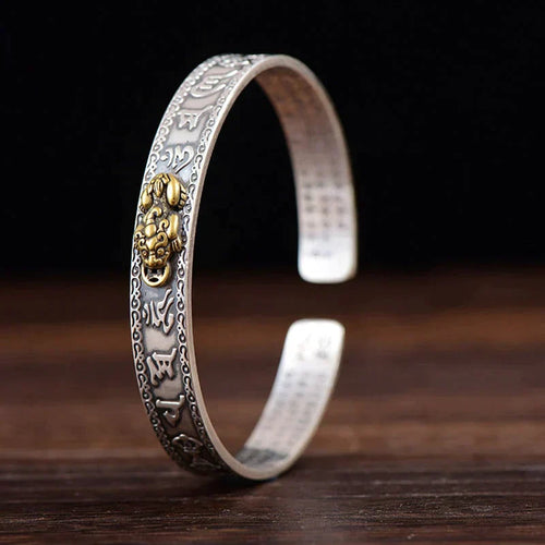 Seductive Silver Pixiu Bracelet for Wealth | Discover the Magic of Chinese Mythology Bowlift