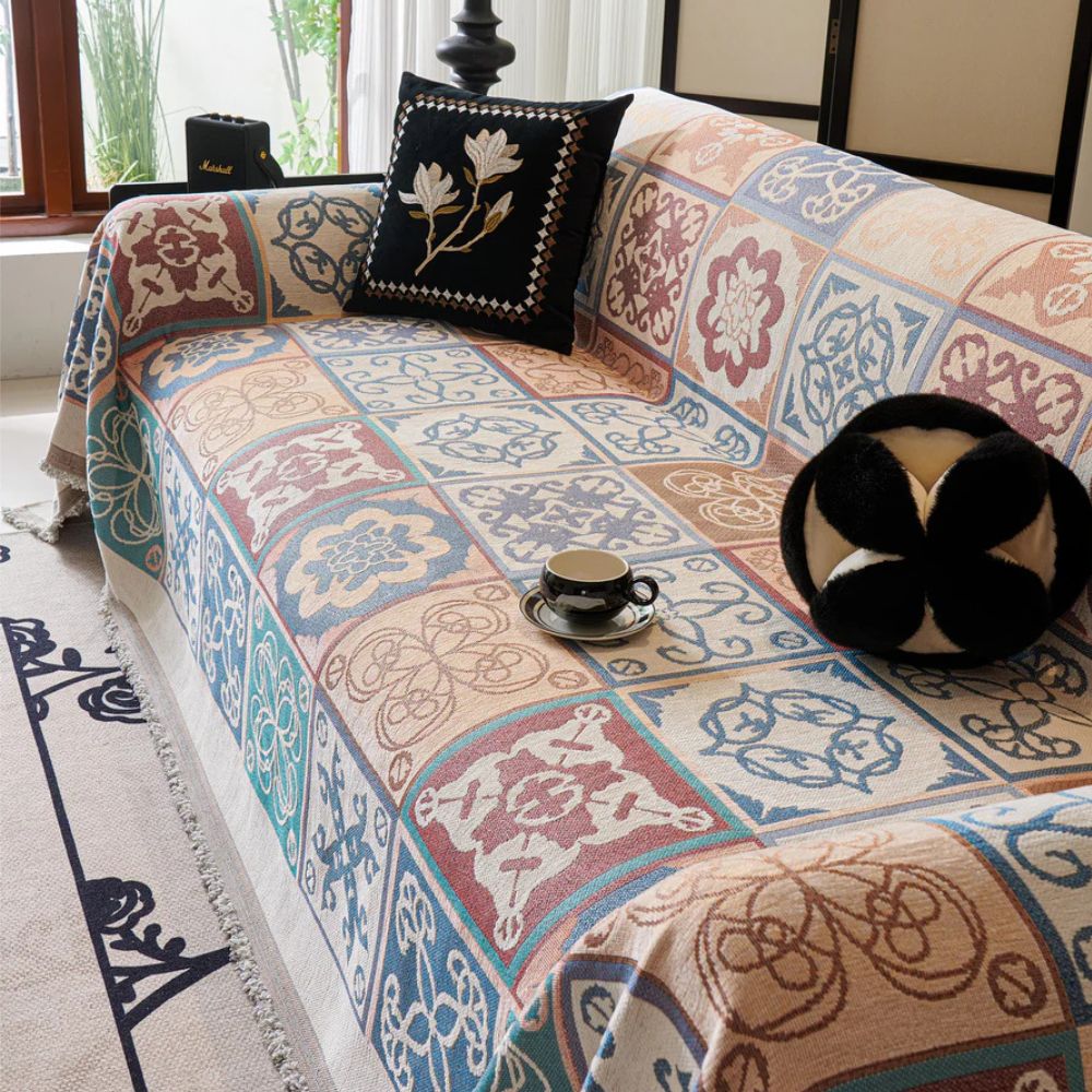 BowLift | Vintage Mosaic Sofa Cover