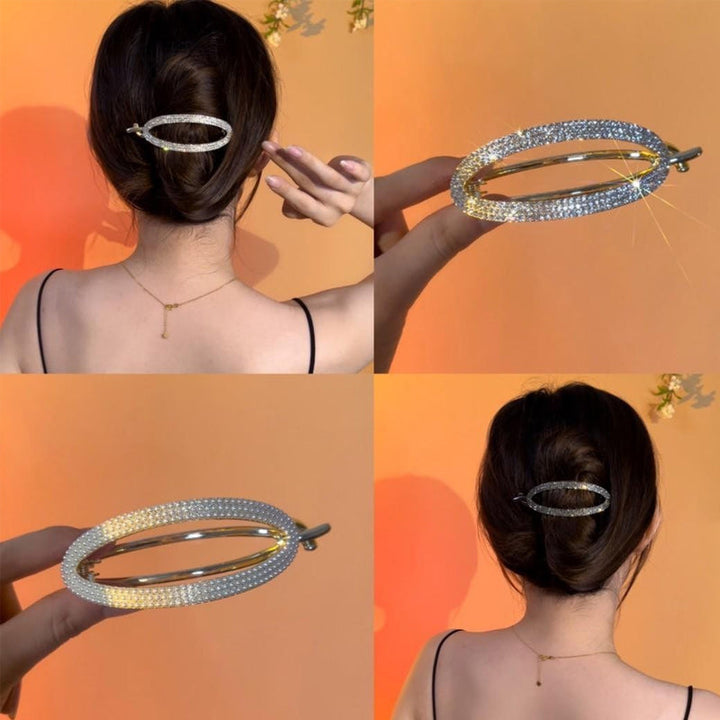 BowLift | Sparkling Curved Minimalist Hair Buckle