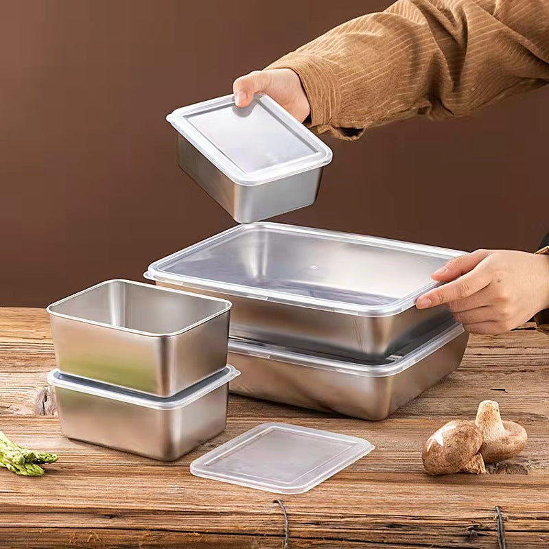 BowLift | Stainless Steel Square Plate (With Lid)