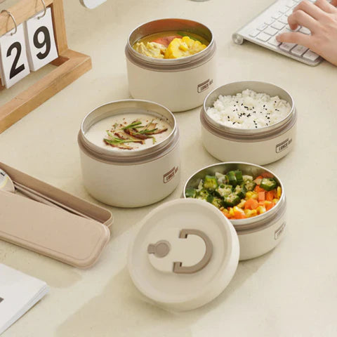BowLift | Durable Stainless Steel Lunch Box Set | Leak-Proof, Insulated & Perfect for Professionals, Students, and Family Outings