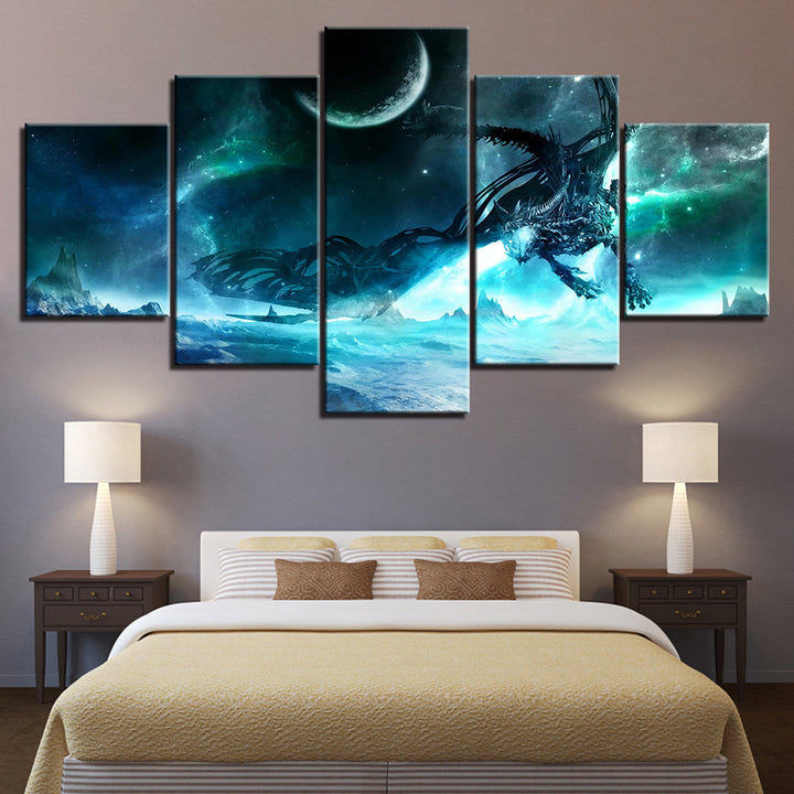 Night Galaxy Creature - Canvas Wall Art Painting | Bowlift