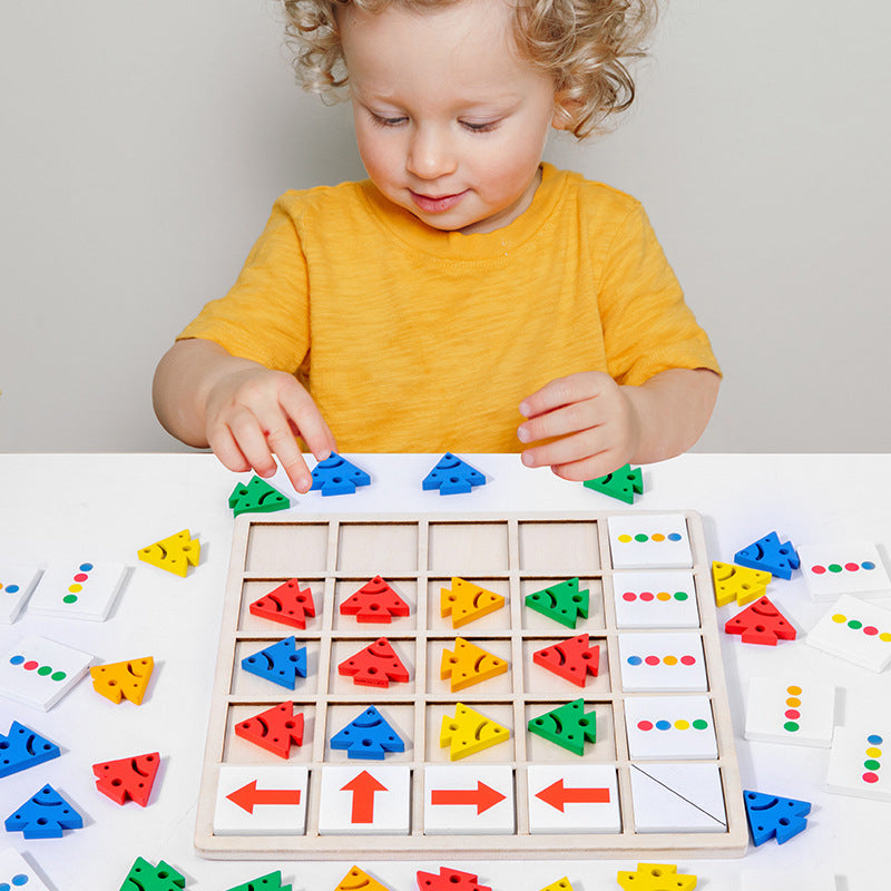 BowLift | Wooden Table Color Direction Game For Kids