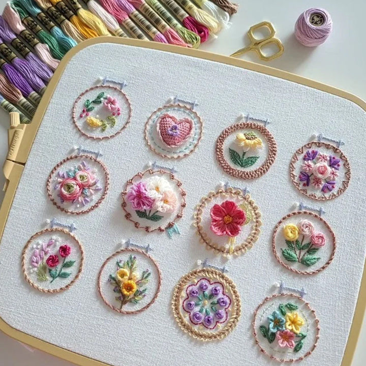BowLift | Small Flower Frame Embroidery Set