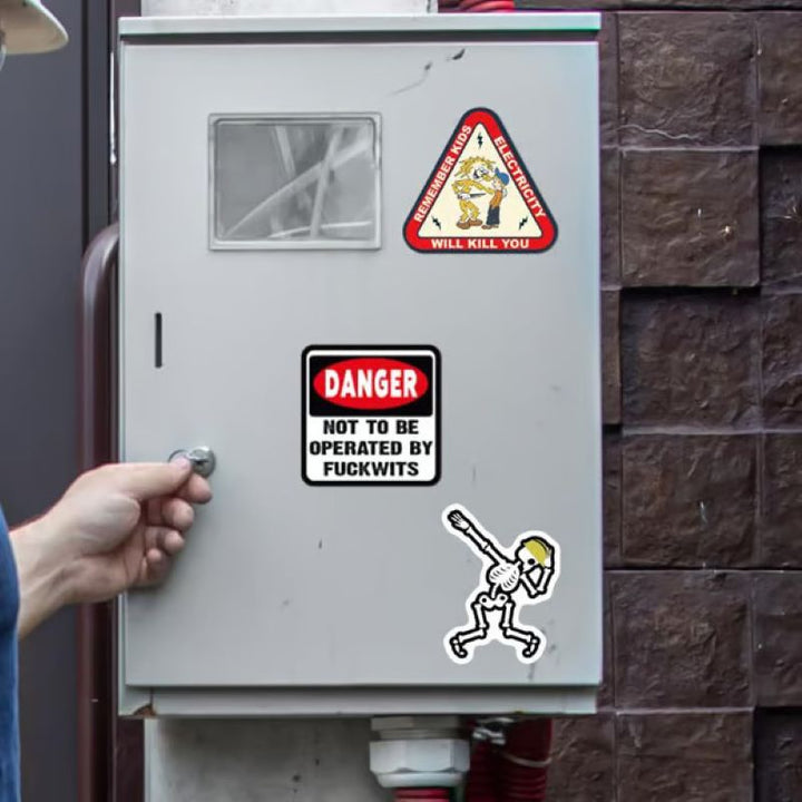 BowLift | 150 Pcs blue collar funny stickers‍️