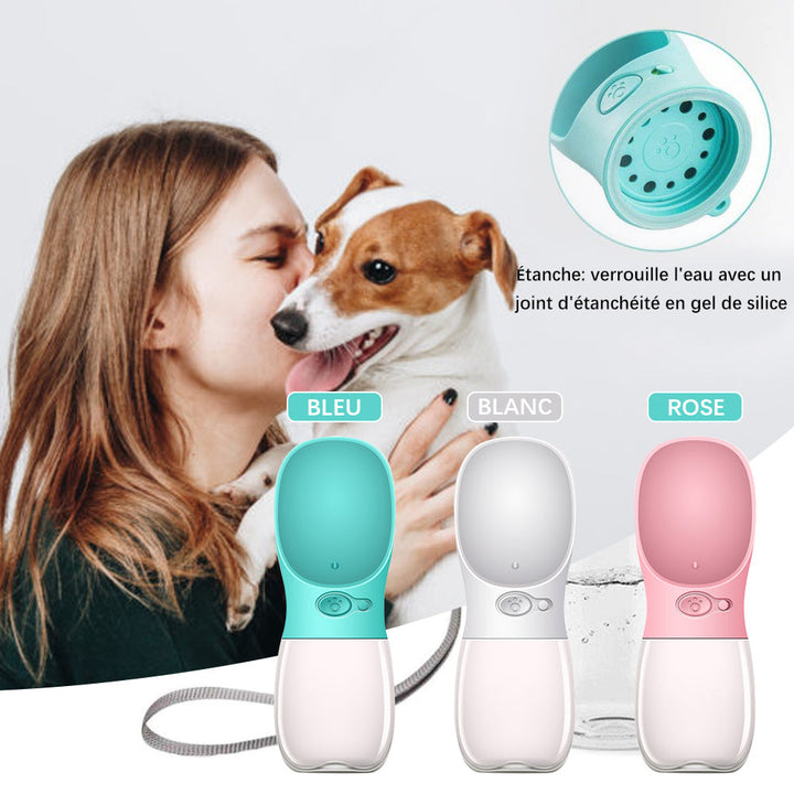 Portable water bottle for pets outdoors | Bowlift