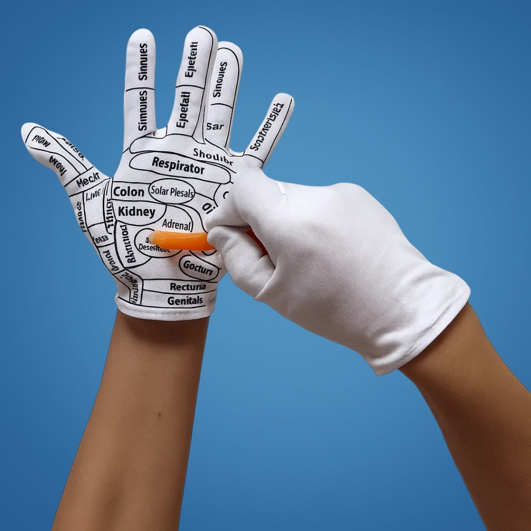 Hand Pain Relief – Boost Circulation – Elastic Non‑Slip Fit – Acupressure Massage Therapy for Sore Hands at Home Bowlift