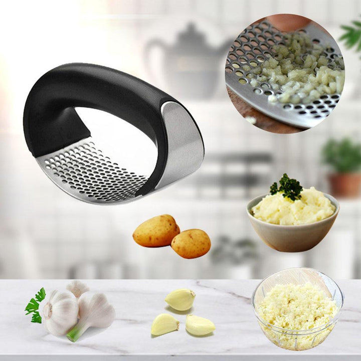 BowLift | Premium Stainless Steel Garlic Press, Garlic Press Cooking Tool