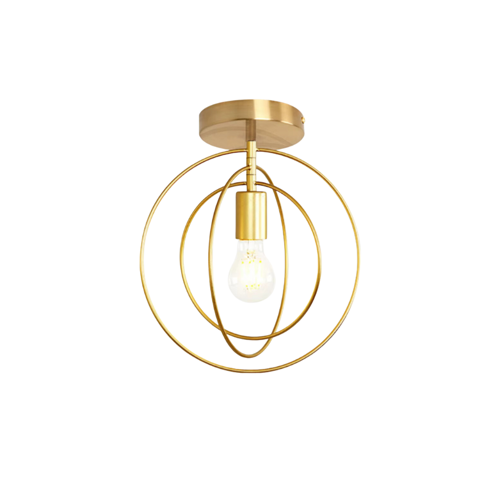 BowLift | Modern Ring-shaped Ceiling Lamp Gold