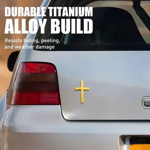 BowLift | ️ 3D Cross Metal Jesus Christ Cross Badge StickerCar Anti-Scratch Sticker