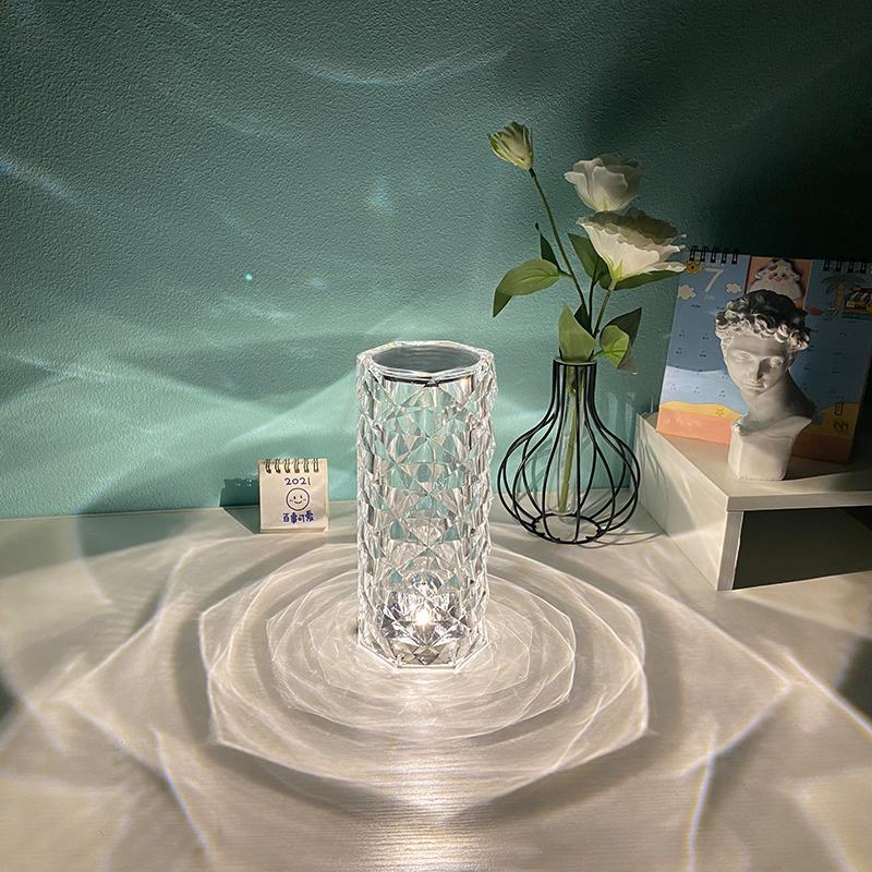 BowLift | Rose Rays Crystal Diamond Table Lamp