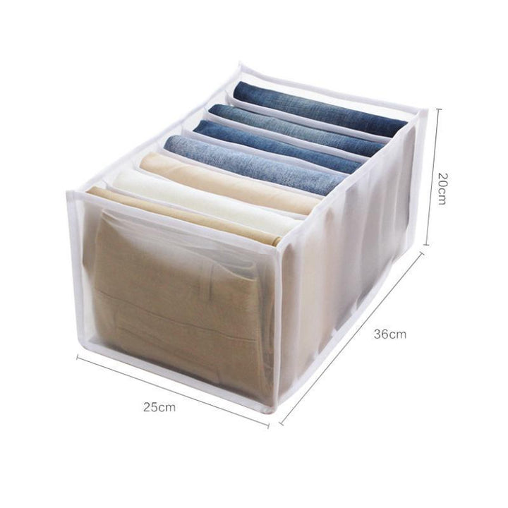7 Grids Wardrobe Clothes Mesh Divider Organizer | Bowlift