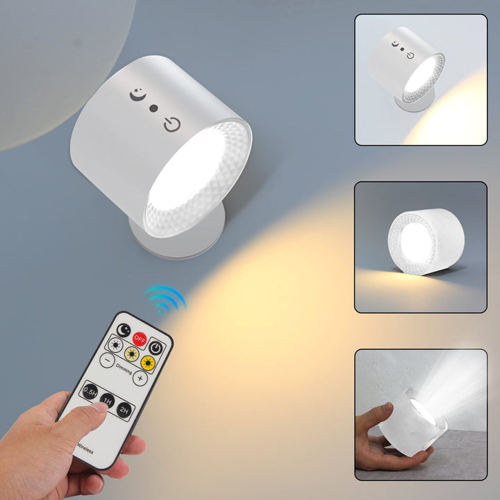 BowLift | LED Wall Lamp - Rechargeable, Magnetic & Dual-Sided Lighting for Indoor Use