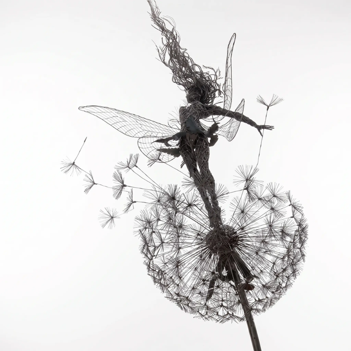 BowLift | Dancing Fairy Statue Steel Garden