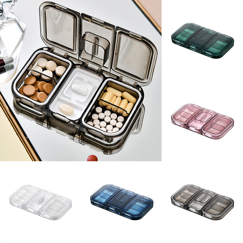 Rectangle Pill Case Organizer Container | Bowlift
