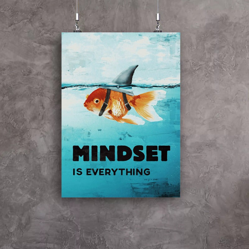 Mindset Is Everything - Canvas Wall Art Painting | Bowlift