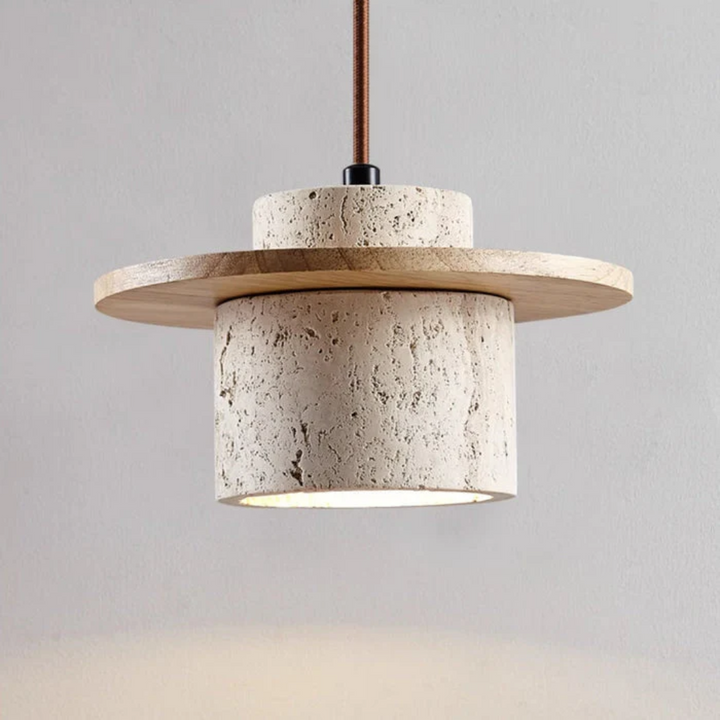BowLift | Luxury Travertine Design Pendant Light