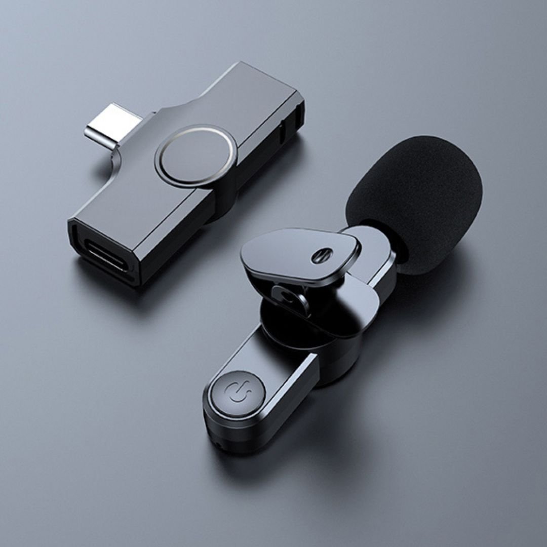 BowLift | Wireless Mini Microphone for Smartphone – Lavalier Mic with Noise Reduction & 10h Battery
