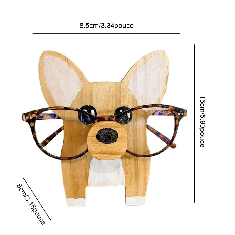Cute wooden glasses case in animal shape | Bowlift