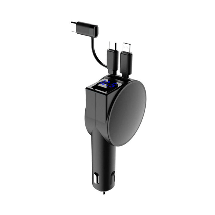 BowLift | 3-in-1 retractable quick charge car adapter