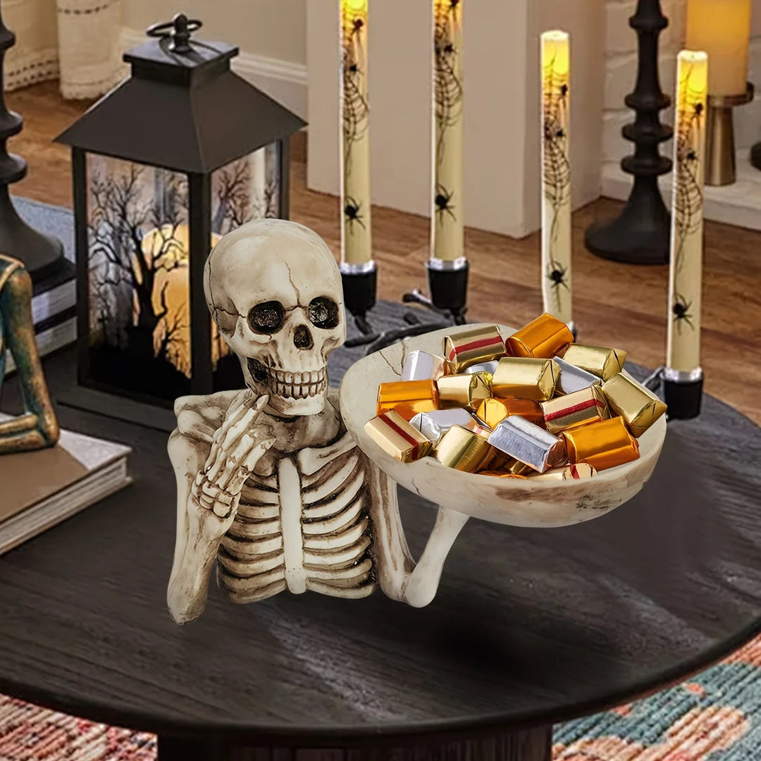 BowLift | Spooky Skeleton Halloween Candy Bowl