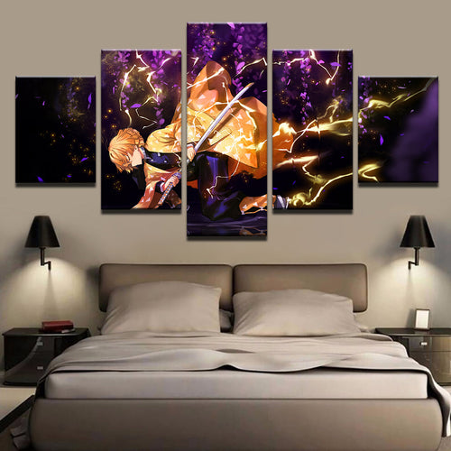 Samurai Master 5 Piece - Canvas Wall Art Painting | Bowlift