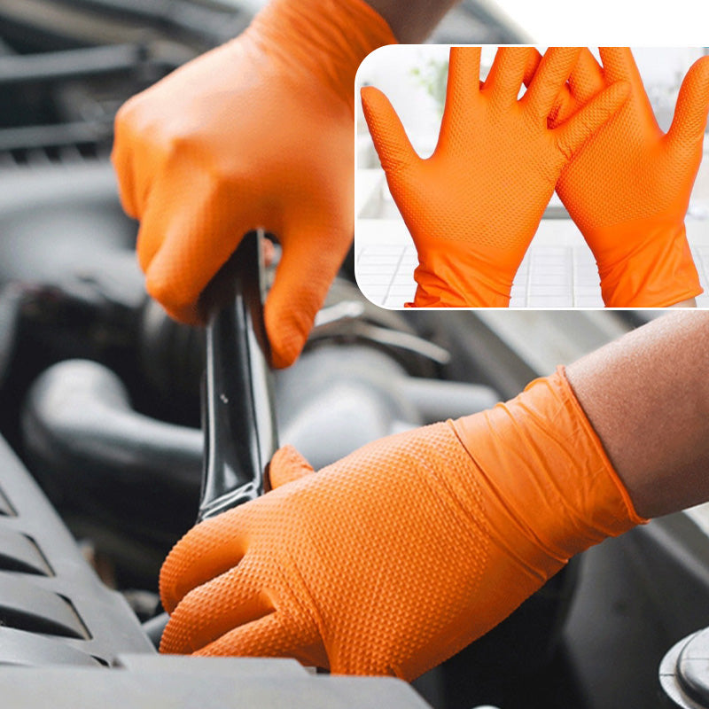 BowLift | Orange Nitrile Gloves