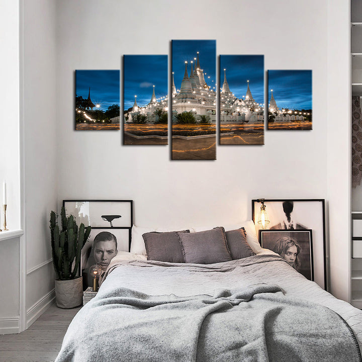Shining Palace 5 Piece - Canvas Wall Art Painting | Bowlift