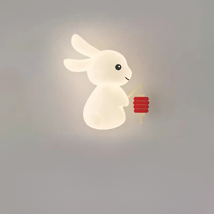 RabbitGlow Lamp - Playful LED Children's Wall Lamp Bowlift