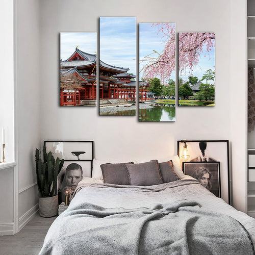 Temple Park 4 Piece - Canvas Wall Art Painting | Bowlift