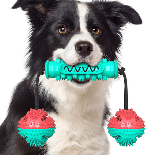Dog Serrated Chew Toy / Dumbbell Style A / For Dogs
