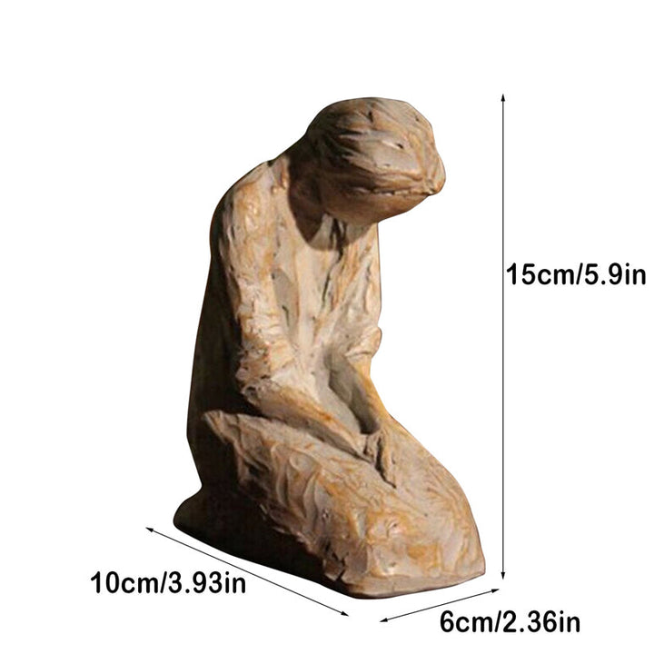 BowLift | Sweet Hour of Prayer, beautiful hand-cast inspiring sculpture of a praying woman