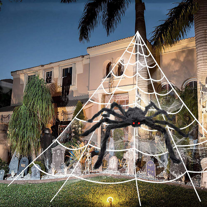 BowLift | Halloween Spider Decorations, stretchable spider web