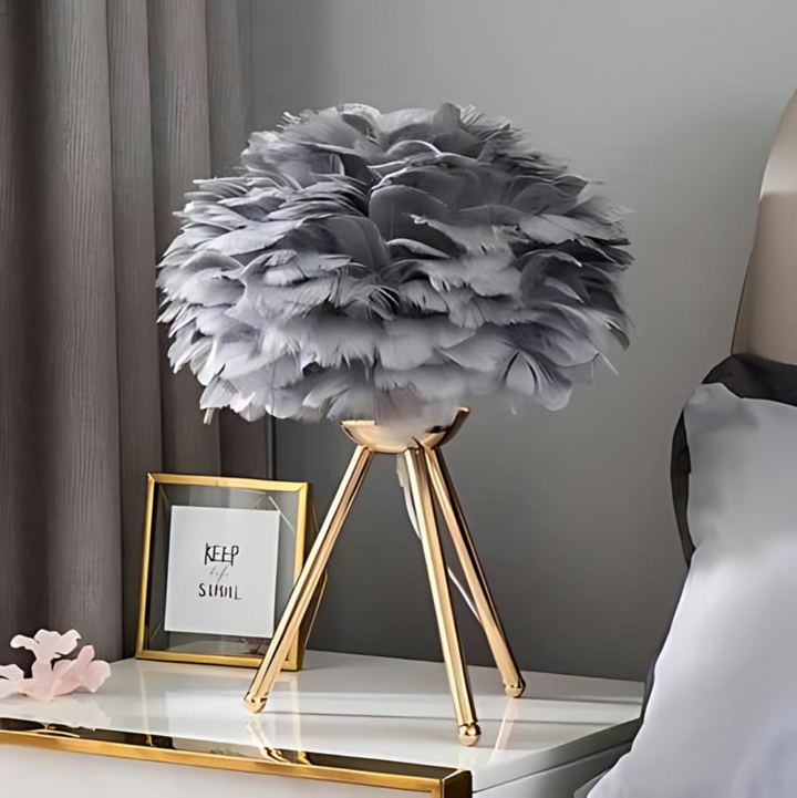 BowLift | Luxury Table Lamp with Soft Feathers