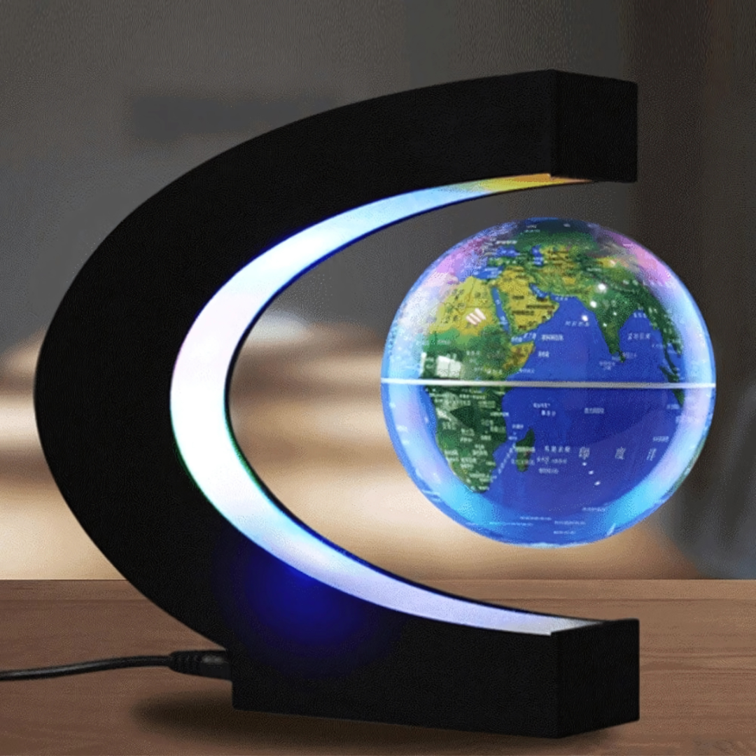 BowLift | AstroGlobe LED World Globe – Floating Globe Lamp with Magnetic Suspension