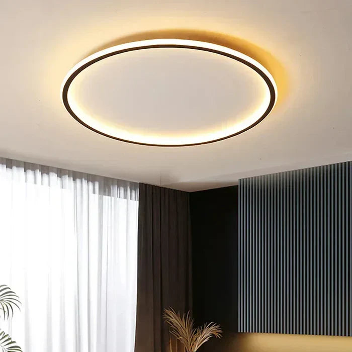 Scandinavian Round Ceiling Lamp - AuroraSphere | Bowlift