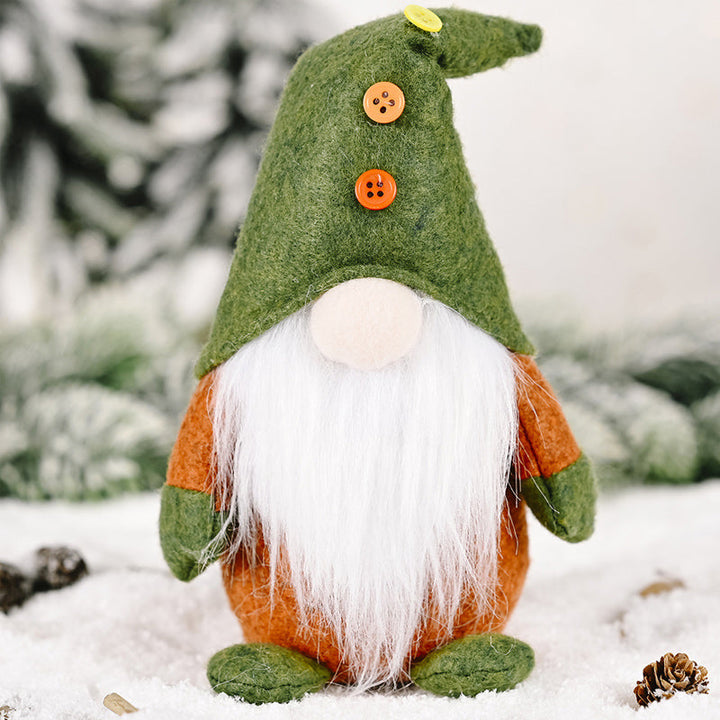 BowLift | Christmas Green Faceless Old Man Elf Figurine