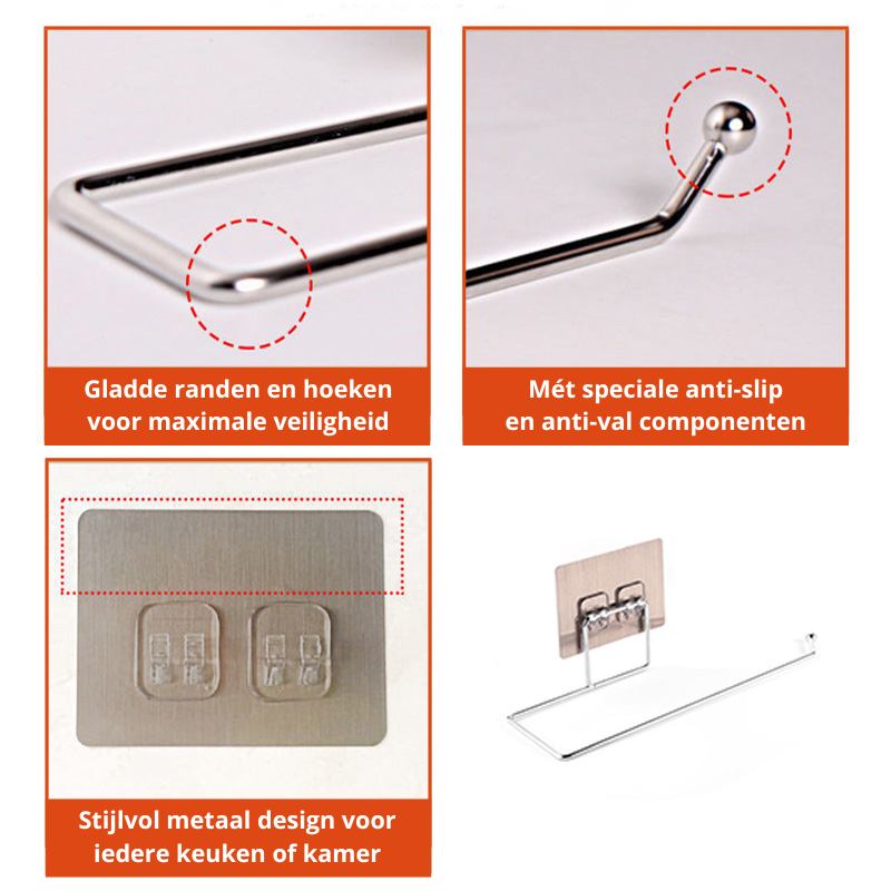 RollMate Holder – Practical Kitchen Roll Holders Set Bowlift